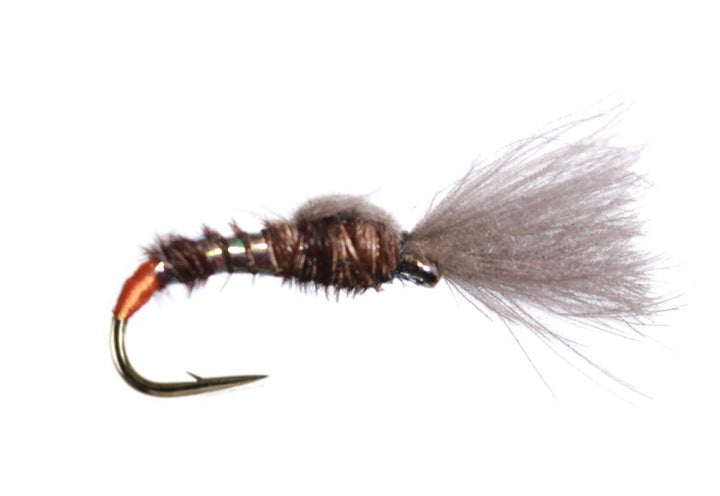 CDC Emerger Pheasant Tail "Orange butt" - Flue.no - Fiskefluer
