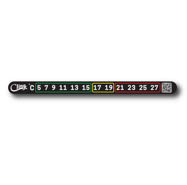 Cling | Temperature Tape - Stick on thermometer Celcius