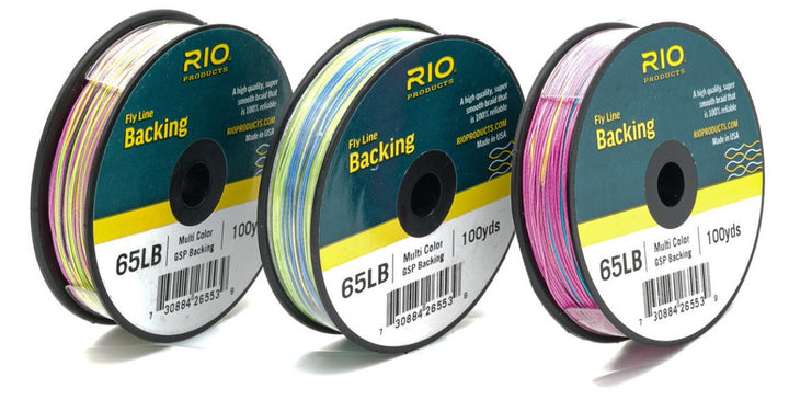Flue Backing Multi Color Gel Spun | RIO - Alt til Fluefiske
