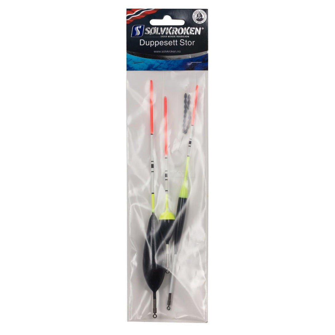 DUPPESETT 3 PK. STOR | SØLVKROKEN - Flue.no - Fiskeagn og -sluker