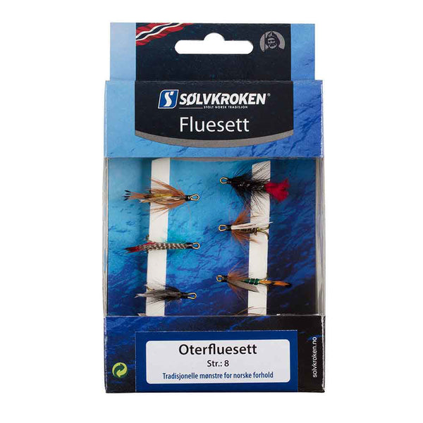 Sølvkroken | Fluesett oterfluer - Flue.no - Fiskefluer