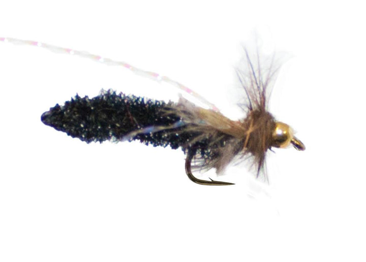 Boname Caddis Black larveflue - Flue.no - Fiskefluer