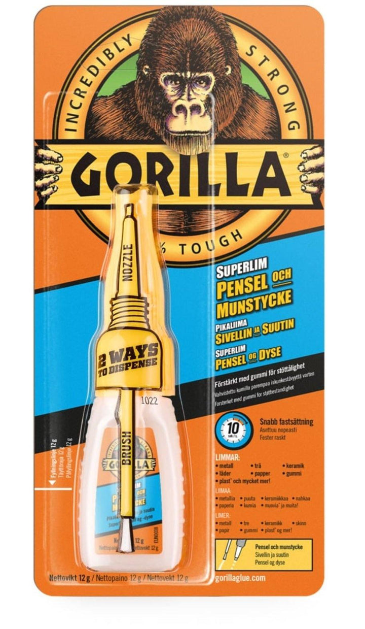 gorilla superlim pensel og dyse - Flue.no - gorilla