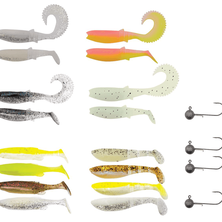 Perch PRO Kit M 20stk | Savage Gear | Jiggsett - Flue.no - Jiggboks komplett med jigger