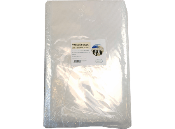 Vakuumpose 30x20cm 50pk | Ferdigkuttet vakuumpose - Flue.no - Tilbehør for vakuummaskiner